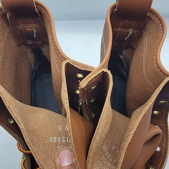 LL Bean Womens 9 Brown Boots Made In The USA Outdoors Rain Casual Workwear - Picture 5 of 10